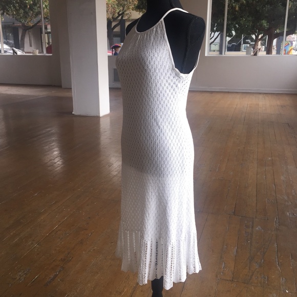 Catherine Malandrino white stretchy lace mesh dress - Picture 3 of 9